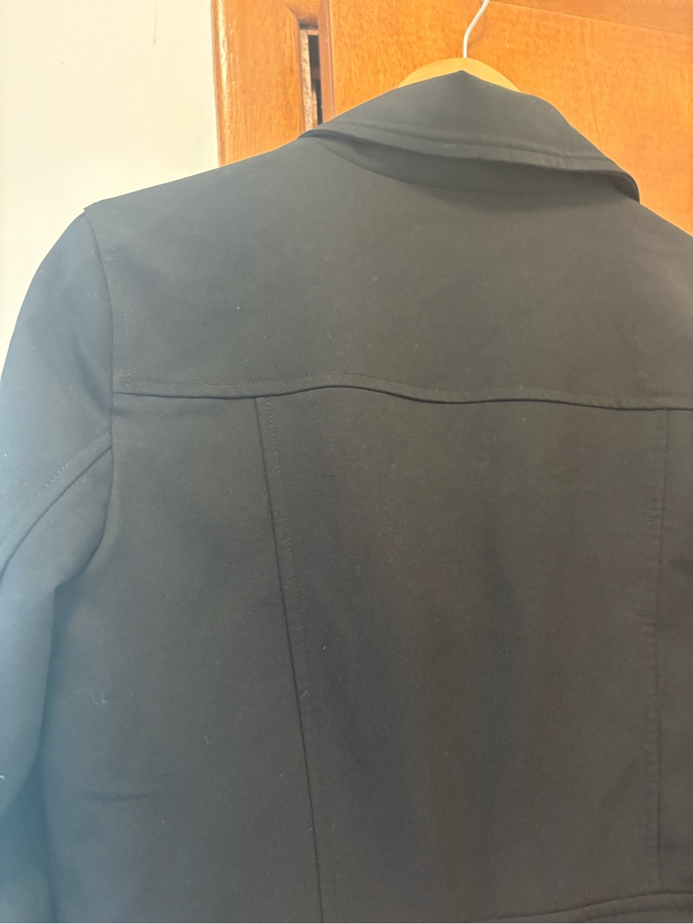 Mango Black Cropped Button-Front Jacket - Picture 4 of 4